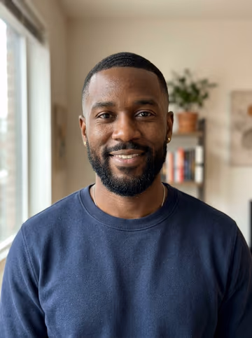 AI example photo: the one who turns, a man with a beard